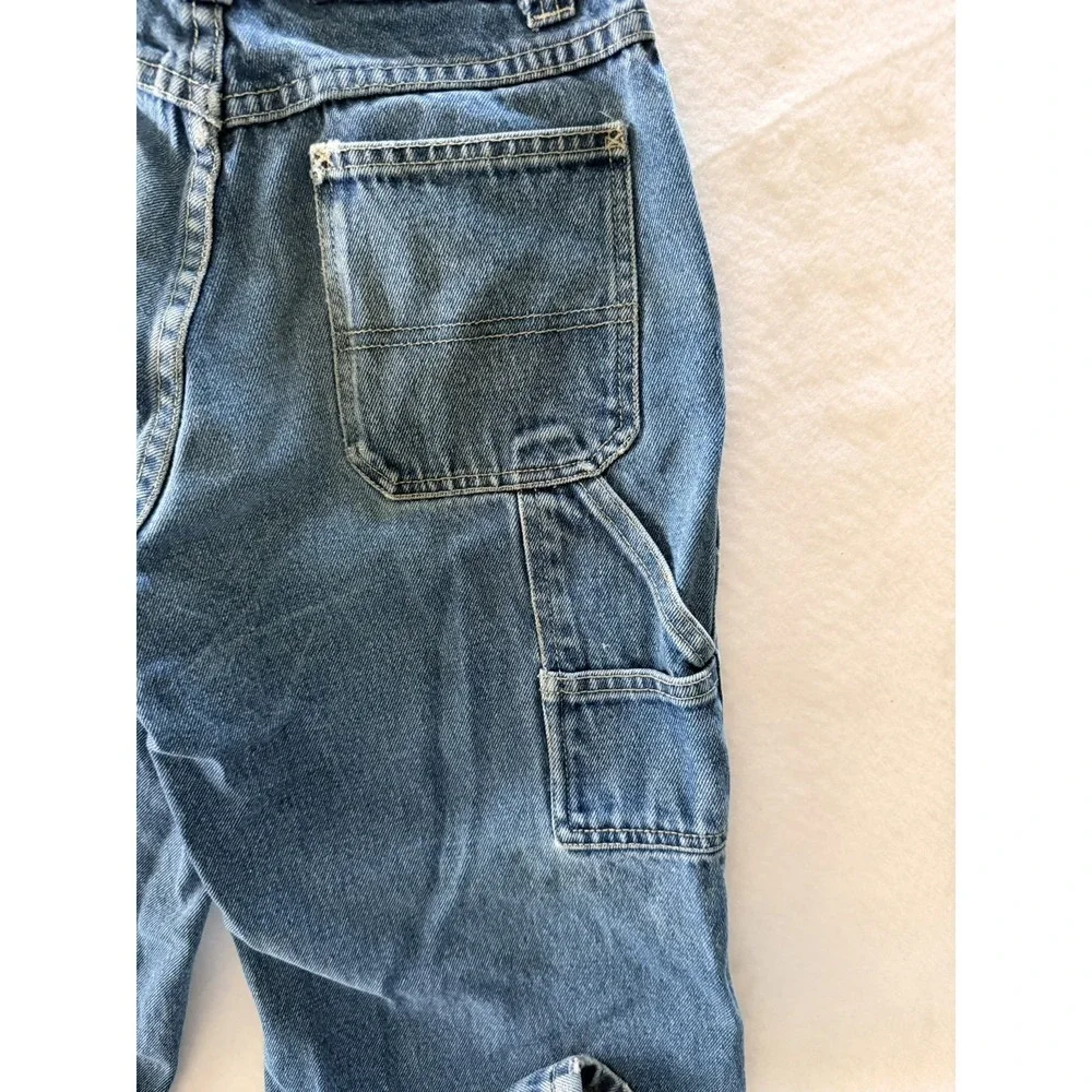 Vintage 90's Authentic Graphite Jeanwear Boys Denim Carpenter Size 10